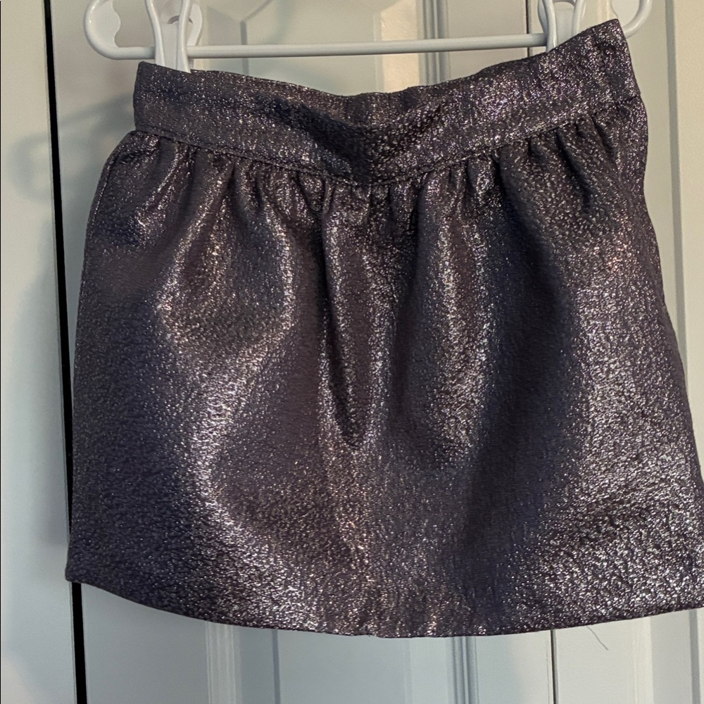 Shimmering metallic gray and silver girls Skirt